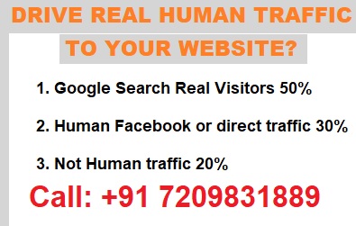 Real human traffic to your website