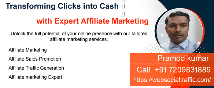 Hire affiliate marketing expert Pramod Kumar from India