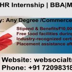 HR Internship Program, Ranchi Stipend ₹10000/Month