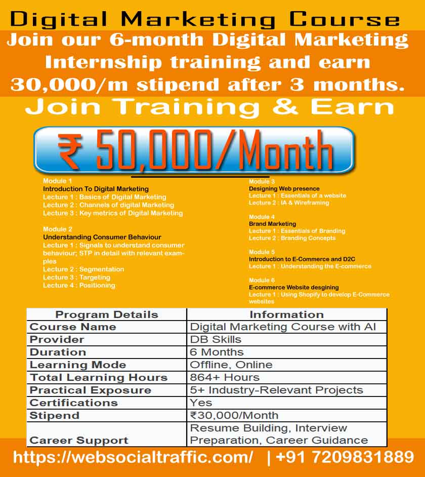 Digital Marketing Internship Scheme
