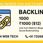 Buy 100 free backlink from web 2.0 & blog websites