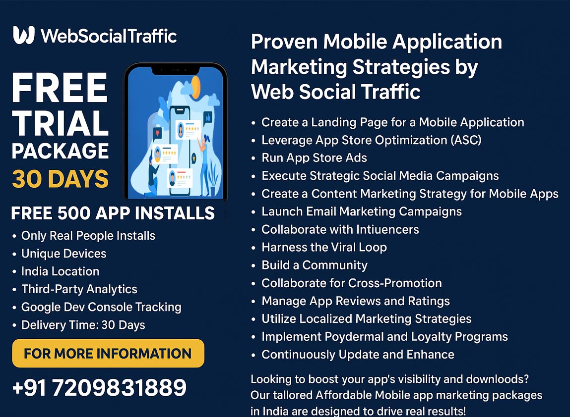 Best App Marketing Agency India free trial
