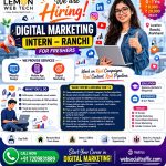 Digital marketing Intern Job Ranchi for freshers