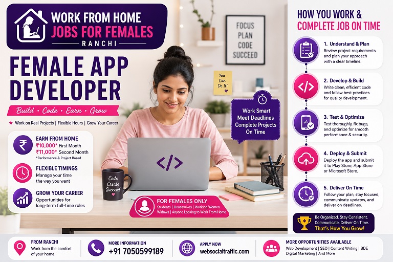 Female App Developer Work From Home