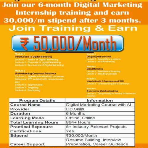 Digital Marketing Internship Scheme